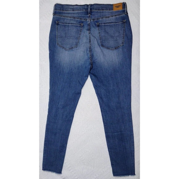 Levi's Denizen Womens size 17 distressed denim ankle high rise jegging - Picture 5 of 9